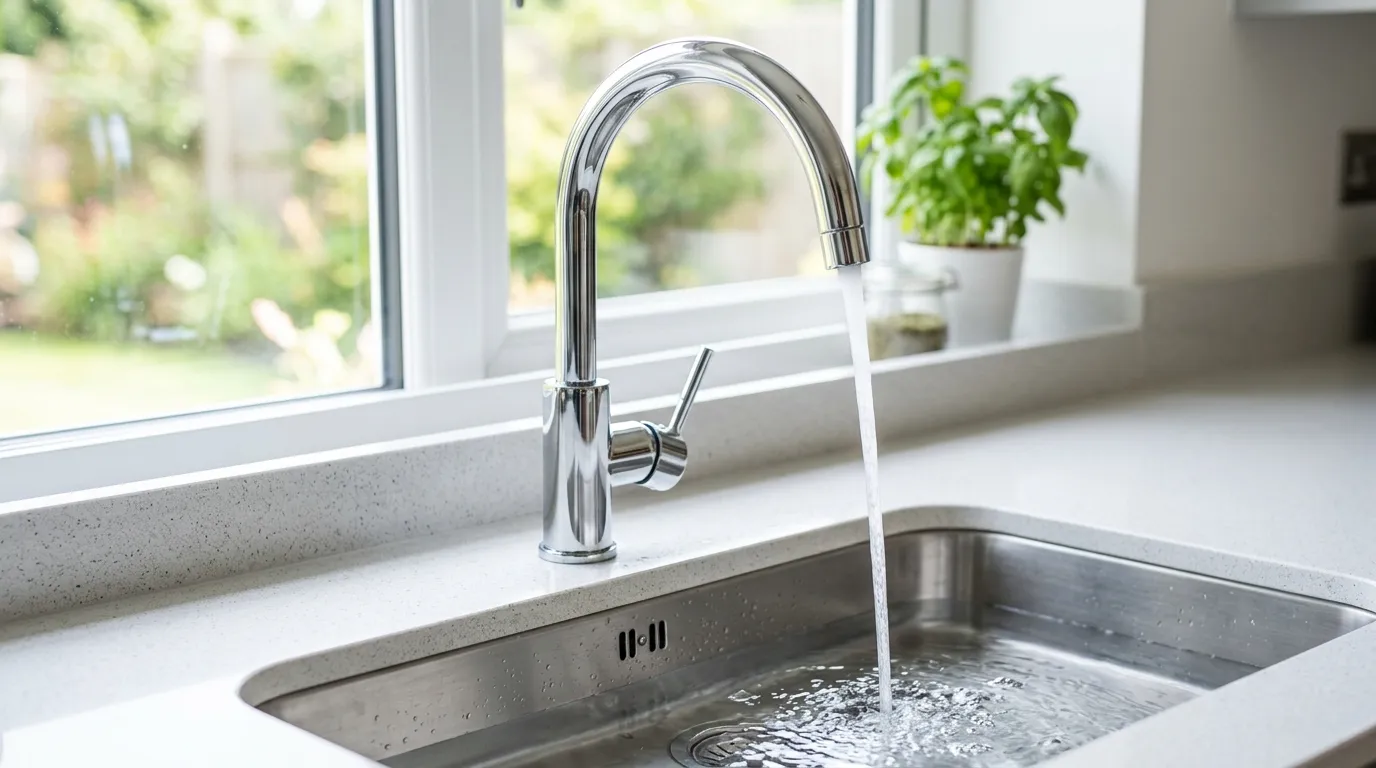 Local Plumbing Master Pros same day plumber fixing a faucet in Roseville, MI